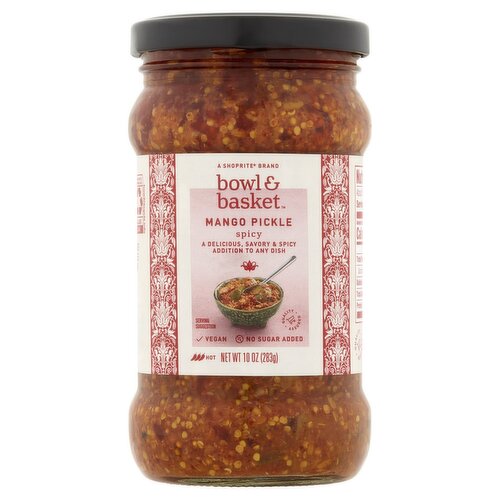 Bowl & Basket Spicy Mango Pickle, 10 oz