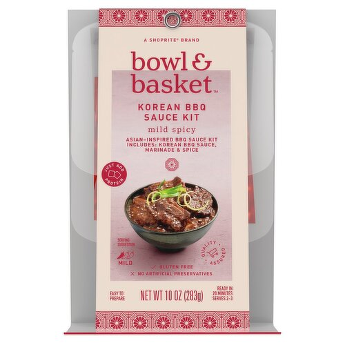 Bowl & Basket Mild Spicy Korean BBQ Sauce Kit, 10 oz