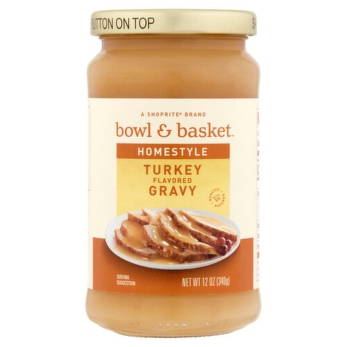 Bowl & Basket Homestyle Turkey Flavored Gravy, 12 oz