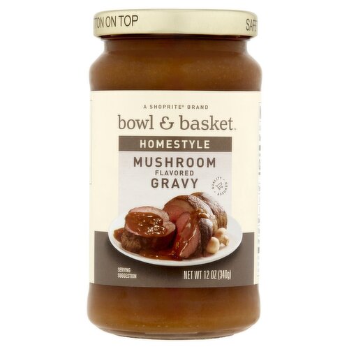 Bowl & Basket Homestyle Mushroom Flavored Gravy, 12 oz