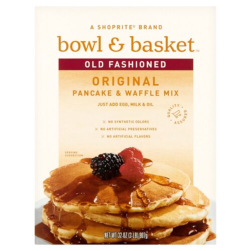 Bowl & Basket Old Fashioned Original Pancake & Waffle Mix, 32 oz