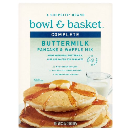 Bowl & Basket Complete Buttermilk Pancake & Waffle Mix, 32 oz