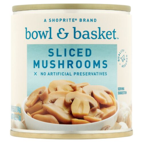 Bowl & Basket Sliced Mushrooms, 6.5 oz