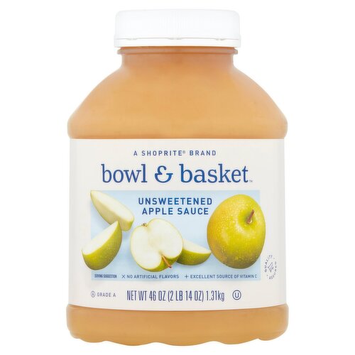 Bowl & Basket Unsweetened Apple Sauce, 46 oz