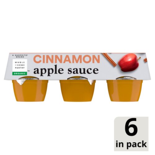 Wholesome Pantry Organic Cinnamon Apple Sauce, 4 oz, 6 count