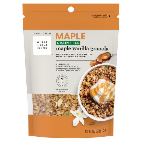 Wholesome Pantry Maple Vanilla Grain Free Granola, 8 oz