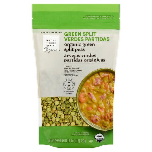 Wholesome Pantry Organic Green Split Peas, 16 oz