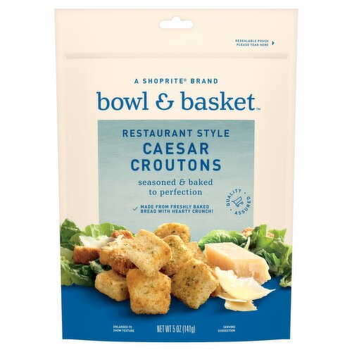 Bowl & Basket Restaurant Style Caesar Croutons, 5 oz