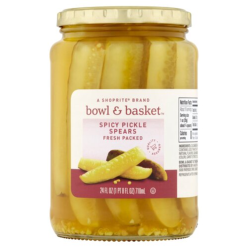 Bowl & Basket Spicy Pickle Spears, 24 fl oz