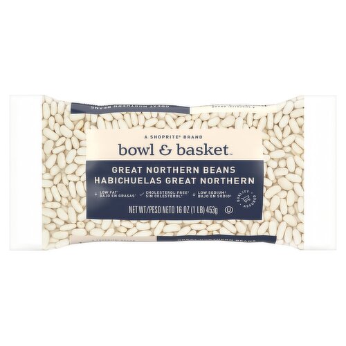 Bowl & Basket Great Northern Beans, Habichuelas Great Northern, 16 oz