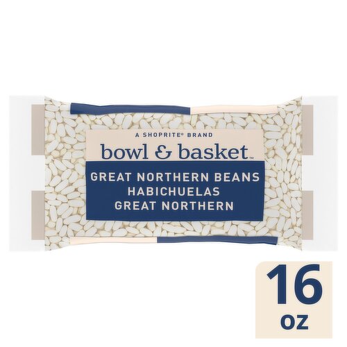 Bowl & Basket Great Northern Beans, Habichuelas Great Northern, 16 oz