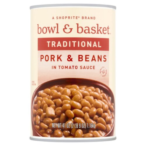 Bowl & Basket Traditional Pork & Beans in Tomato Sauce, 41 oz