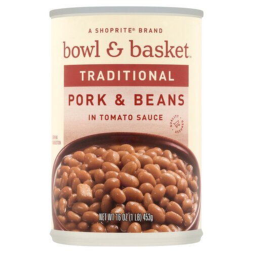 Bowl & Basket Traditional Pork & Beans in Tomato Sauce, 16 oz