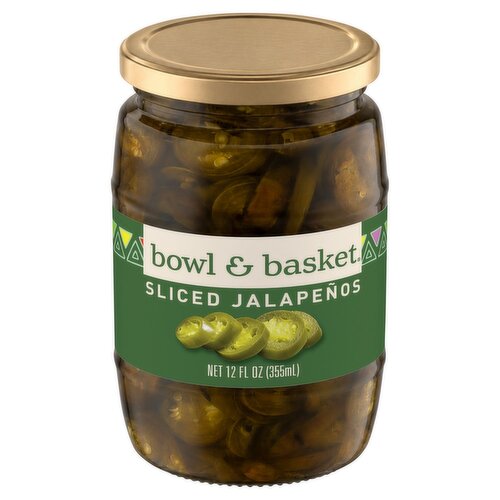 Bowl & Basket Sliced Jalapeños, 12 fl oz