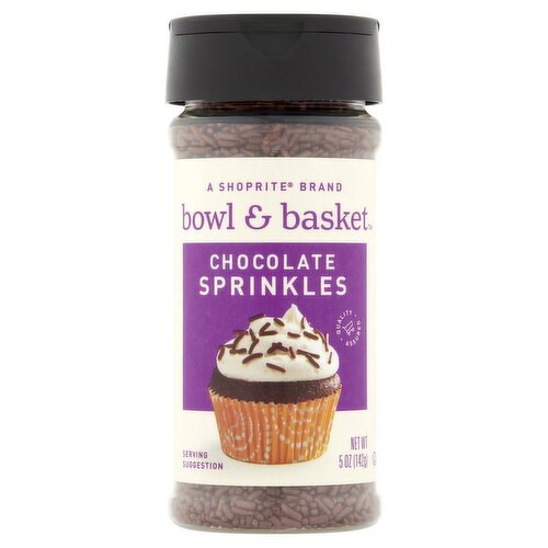 Bowl & Basket Chocolate Sprinkles, 5 oz