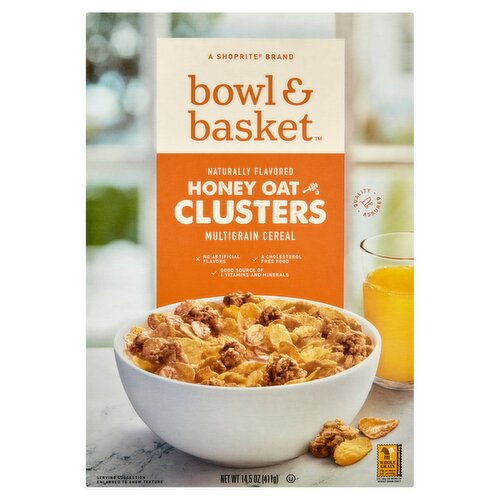 Bowl & Basket Honey Oat Clusters Multigrain Cereal, 14.5 oz