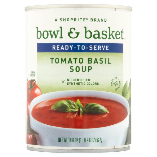 Bowl & Basket Ready-to-Serve Tomato Basil Soup, 18.6 oz