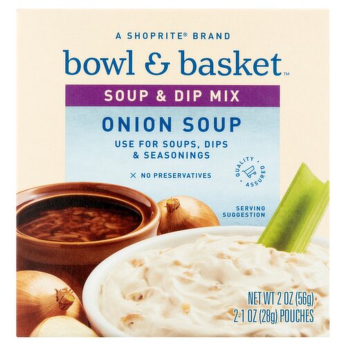 Bowl & Basket Onion Soup & Dip Mix, 1 oz, 2 count