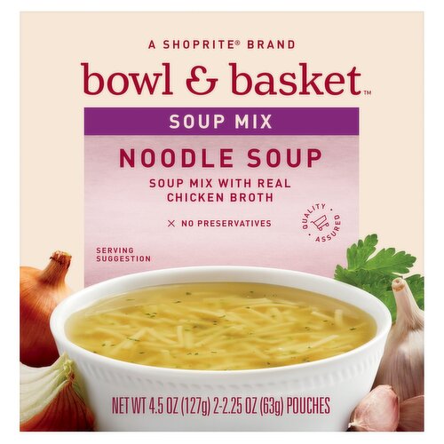 Bowl & Basket Noodle Soup Mix, 2.25 oz, 2 count