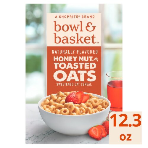 Bowl & Basket Honey Nut Toasted Sweetened Oats Cereal, 12.3 oz