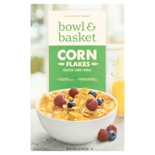 Bowl & Basket Toasted Corn Flakes Cereal, 18 oz