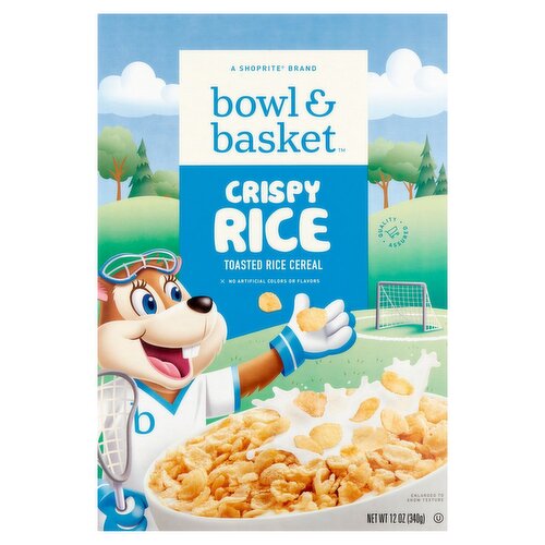 Bowl & Basket Crispy Toasted Rice Cereal, 12 oz