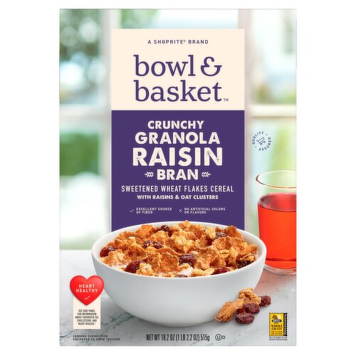 Bowl & Basket Crunchy Granola Raisin Bran, 18.2 oz