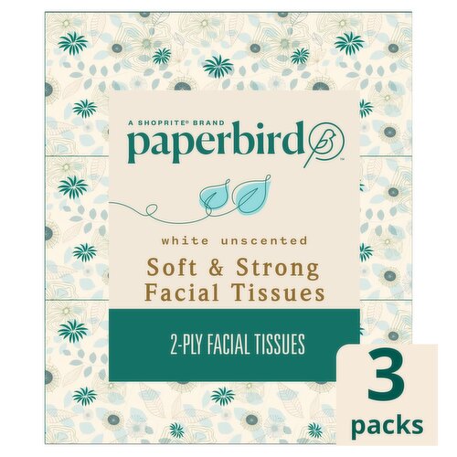 Paperbird 2-ply Soft & Strong Facial Tissue, 160 sheets, 3 pk