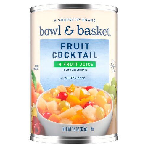 Bowl & Basket Fruit Cocktail in Fruit Juice, 15 oz