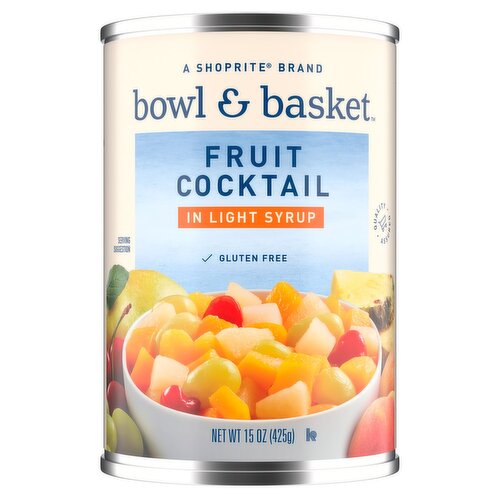 Bowl & Basket Fruit Cocktail in Light Syrup, 15 oz