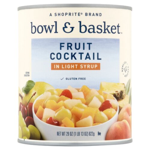 Bowl & Basket Fruit Cocktail in Light Syrup, 29 oz