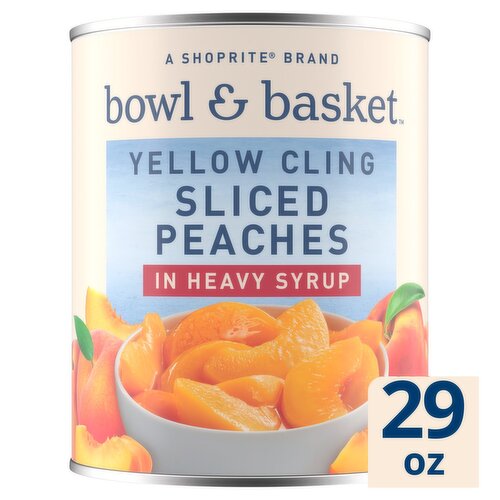 Bowl & Basket Yellow Cling Sliced Peaches in Heavy Syrup, 29 oz