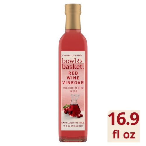 Bowl & Basket Red Wine Vinegar, 16.9 fl oz