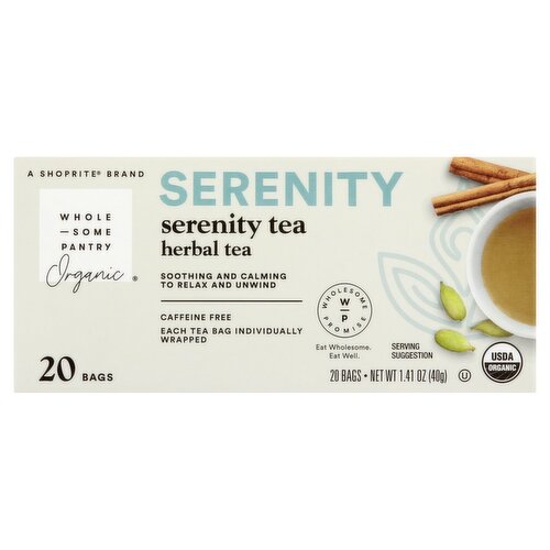 Wholesome Pantry Organic Serenity Herbal Tea Bags, 20 count, 1.41 oz