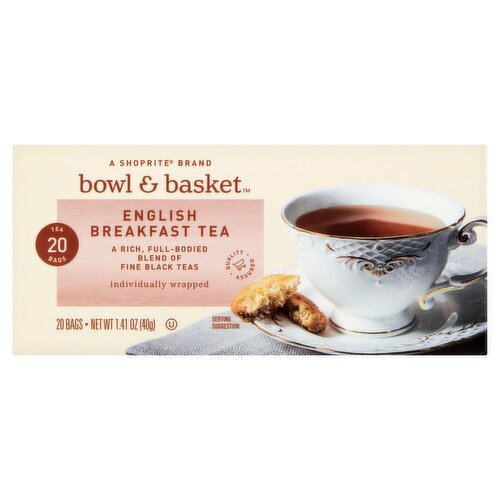 Bowl & Basket English Breakfast Tea Bags, 20 count, 1.41 oz