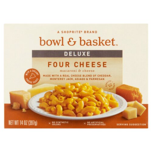 Bowl & Basket Deluxe Four Cheese Macaroni & Cheese, 14 oz