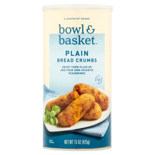 Bowl & Basket Plain Bread Crumbs, 15 oz