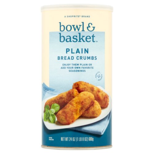 Bowl & Basket Plain Bread Crumbs, 24 oz