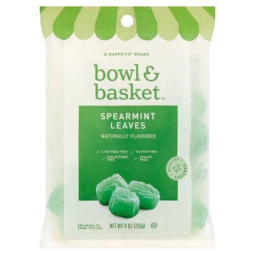 Bowl & Basket Spearmint Leaves Candies, 9 oz