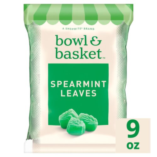 Bowl & Basket Spearmint Leaves Candies, 9 oz