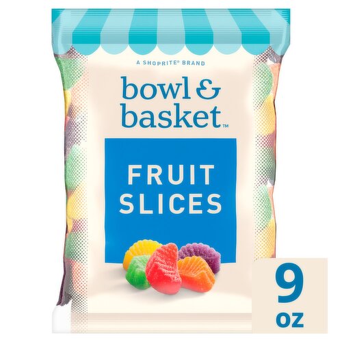 Bowl & Basket Fruit Slices Gummy Candies, 9 oz