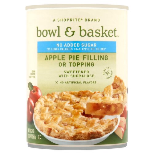 Bowl & Basket No Added Sugar Apple Pie Filling or Topping, 20 oz