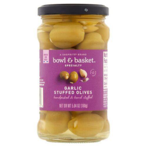 Bowl & Basket Specialty Garlic Stuffed Olives, 5.64 oz