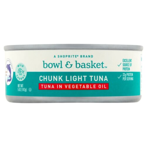 Bowl & Basket Chunk Light Tuna in Vegetable Oil, 5 oz