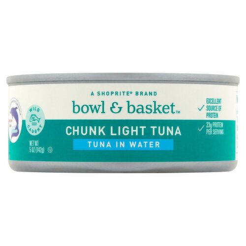 Bowl & Basket Chunk Light Tuna in Water, 5 oz