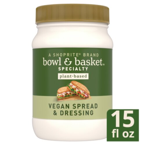 Bowl & Basket Specialty Plant-Based Vegan Spread & Dressing, 15 fl oz