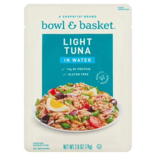 Bowl & Basket Light Tuna in Water, 2.6 oz