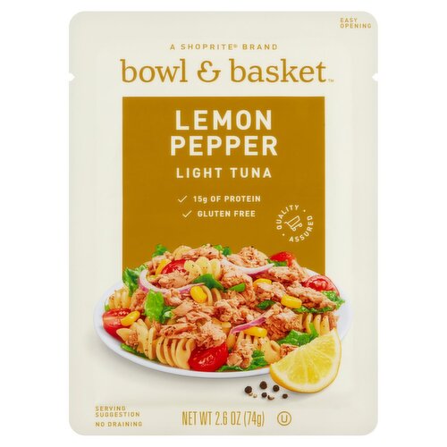 Bowl & Basket Lemon Pepper Light Tuna, 2.6 oz