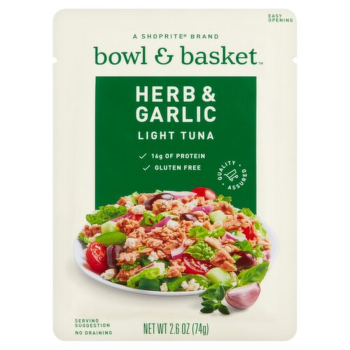 Bowl & Basket Herb & Garlic Light Tuna, 2.6 oz