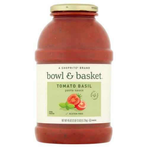 Bowl & Basket Tomato Basil Pasta Sauce, 45 oz